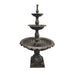 Lisbon Water Fountain 3 Tier SELF CONTAINED Fountain top angle BLACK GOLD