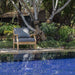 Lombok 1 seater lounger displayed outdoors