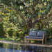 Lombok 2 seater lounger outdoors