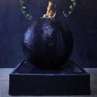 Galleria Luna Sphere of Flames Front angle shot