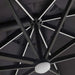 Luxi Living Alabaster 3m Round Cantilever Umbrella - image showing the underneath of the umbrella