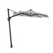 Luxi Living Alabaster 3m Round Cantilever Umbrella - light grey umbrella on white background.