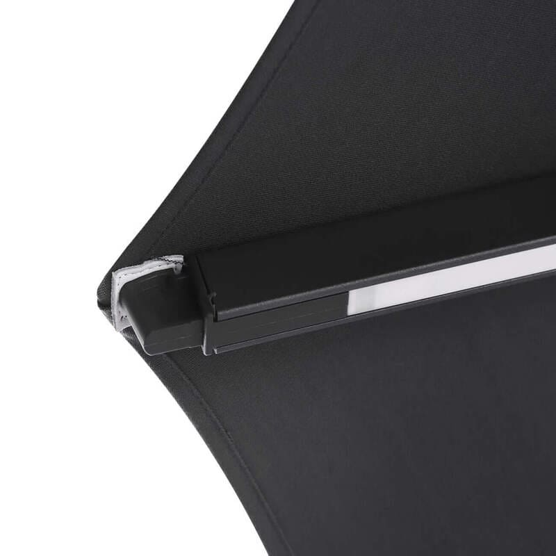 Luxi Living Alabaster 3m Round Cantilever Umbrella - umbrella material and spine metal.