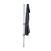 Luxi Living Alabaster 4m Round Cantilever Umbrella - folded umbrella on pole.