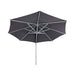 Luxi Living Alabaster 4m Round Cantilever Umbrella - underneath the dark grey umbrella