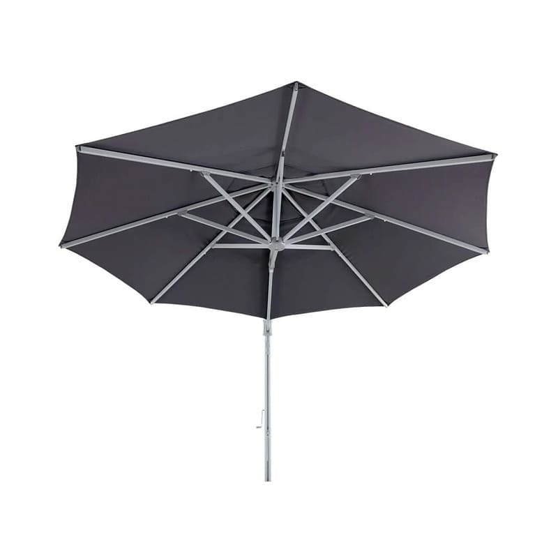 Luxi Living Alabaster 4m Round Cantilever Umbrella - underneath the dark grey umbrella