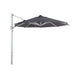 Luxi Living Alabaster 4m Round Cantilever Umbrella - dark grey umbrella on white background