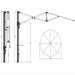 Luxi Living Alabaster 4m Round Cantilever Umbrella - full dimensions