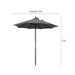 Luxi Living Amazon 2.3m Round Market Umbrella-dark grey umbrella dimensions