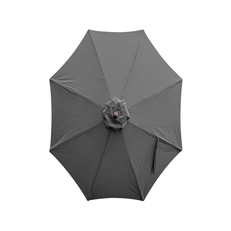 Luxi Living Amazon 2.3m Round Market Umbrella-light grey umbrella opened.