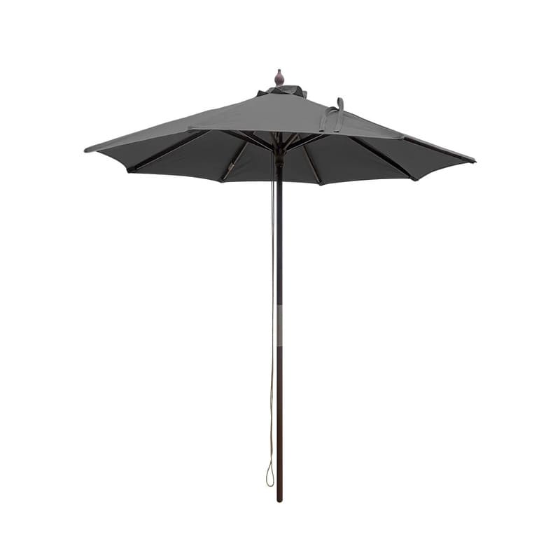 Luxi Living Amazon 2.3m Round Market Umbrella-dark grey umbrella on a white background.