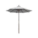 Luxi Living Amazon 2.3m Round Market Umbrella - light grey umbrella on a white background.