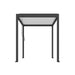 Luxi Living Atlantic Manual Freestanding Louvre Roof Aluminium Pergola- black Frame with white Louvre pergola 3x3m