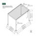 Luxi Living Atlantic Manual Freestanding Louvre Roof Aluminium Pergola - 4x3m dimensions