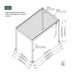 Luxi Living Atlantic Manual Freestanding Louvre Roof Aluminium Pergola - 4x2m dimensions 