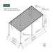 Luxi Living Atlantic Manual Freestanding Louvre Roof Aluminium Pergola - 5.9x2m dimensions