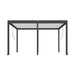 Luxi Living Atlantic Manual Freestanding Louvre Roof Aluminium Pergola - 5.9x3m Black Frame with White Louvre pergola