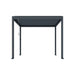 Luxi Living Atlantic Manual Freestanding Louvre Roof Aluminium Pergola - Grey  4 x 3m