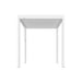 Luxi Living Atlantic Manual Freestanding Louvre Roof Aluminium Pergola - 2x2 white pergola on white background