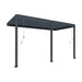 Luxi Living Atlantic Manual Wall Mounted Louvre Roof Aluminium Pergola - 5x 1.9m charcoal pergola