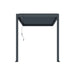 Luxi Living Atlantic Manual Wall Mounted Louvre Roof Aluminium Pergola - 2x1.9m charcoal pergola on white background