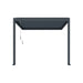 Luxi Living Atlantic Manual Wall Mounted Louvre Roof Aluminium Pergola -4x1.9m