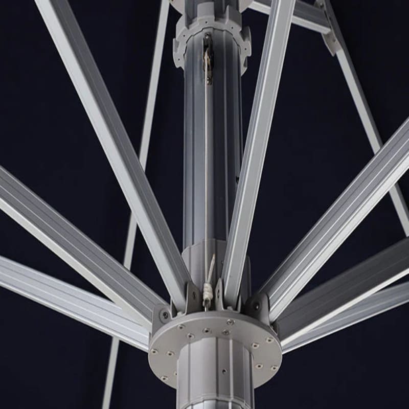 Luxi Living Auron 5m Round Market Umbrella - umbrella sections 5