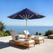 Luxi Living Auron 5m Round Market Umbrella-with the sea in the shot