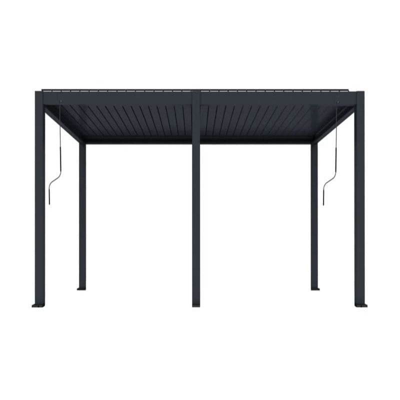 Luxi Living Baltic Manual Freestanding Louvre Roof Aluminium Pergola - large pergola on a white background