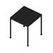 Baltic Manual Freestanding Louvre Roof Aluminium Pergola - 3x3m pergola on white bg
