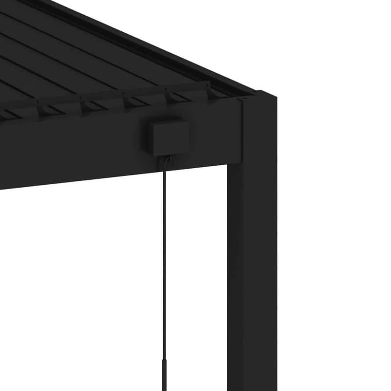 Baltic Manual Freestanding Louvre Roof Aluminium Pergola-view of pergola's angle