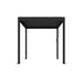 Luxi Living Baltic Manual Freestanding Louvre Roof Aluminium Pergola - black 4x4m pergola on a white bg.