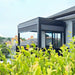Luxi Living Baltic Manual Freestanding Louvre Roof Aluminium Pergola - grey pergola attached to grey house