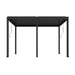 Luxi Living Baltic Manual Freestanding Louvre Roof Aluminium Pergola - Black large pergola on a white bg.
