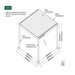 Luxi Living Baltic Motorised Freestanding Louvre Roof Aluminium Pergola - 3x3m pergola plan dimensions