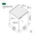 Luxi Living Baltic Motorised Freestanding Louvre Roof Aluminium Pergola - 4x2m pergola plan dimensions