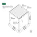 Luxi Living Baltic Motorised Freestanding Louvre Roof Aluminium Pergola - 4x3m pergola plan dimensions