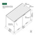 Luxi Living Baltic Motorised Freestanding Louvre Roof Aluminium Pergola - 5.3x3m pergola plan dimensions