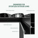 Luxi Living Baltic Motorised Freestanding Louvre Roof Aluminium Pergola - labelled components