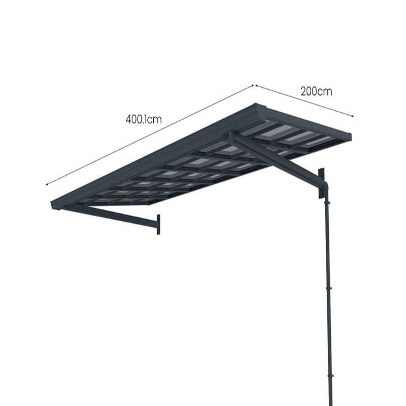 Luxi Living City Window / Door Awning Canopy 4x2m dimensions