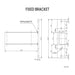 Luxi Living  City Window and door awning Fixed Bracket Dimension Plan