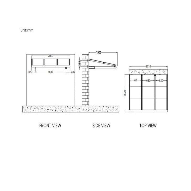 Luxi Living City Window / Door Awning Canopy - awning plan design