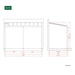 Luxi Living Coastal Patio Cover - 6x3m patio plan