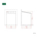 Luxi Living Coastal Patio Cover - 3x3 plan