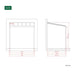 Luxi Living Coastal Patio Cover - 4x3m patio plan