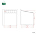 Luxi Living Coastal Patio Cover 4x4m patio plan
