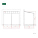 Luxi Living Coastal Patio Cover - 5x3m patio plan