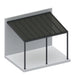 Luxi Living Coastal Patio Cover - black patio cover