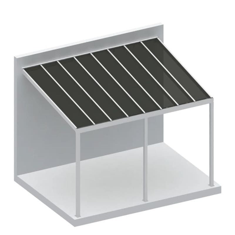 Luxi Living Coastal Patio Cover - angular front view of patio