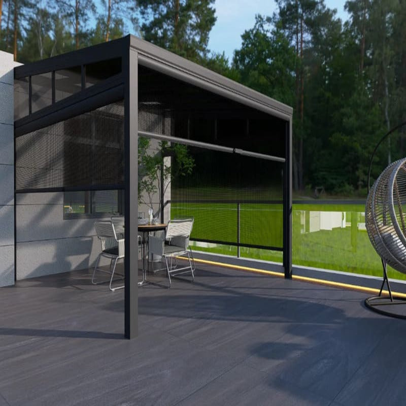 Luxi Living Coastal Patio Cover - patio cover setup by the lawn